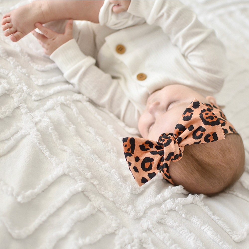 Bronze Leopard Bow Knot Headband