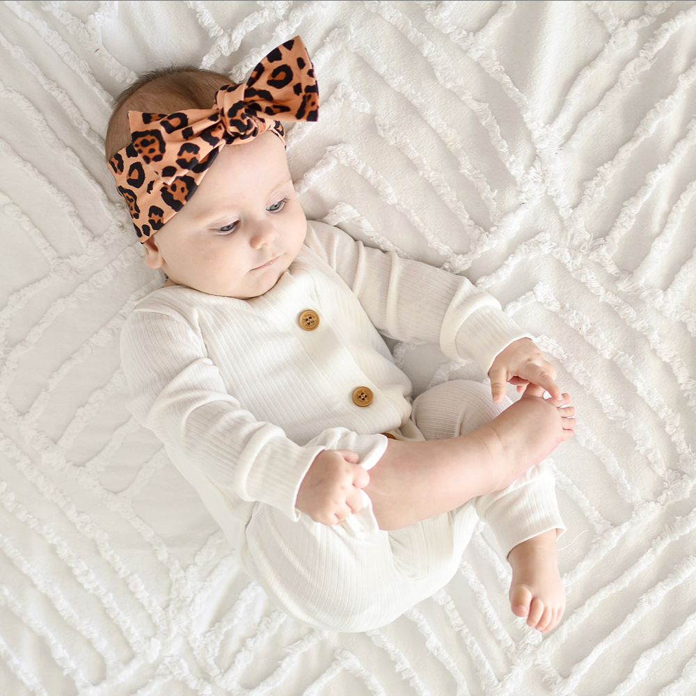 Bronze Leopard Bow Knot Headband