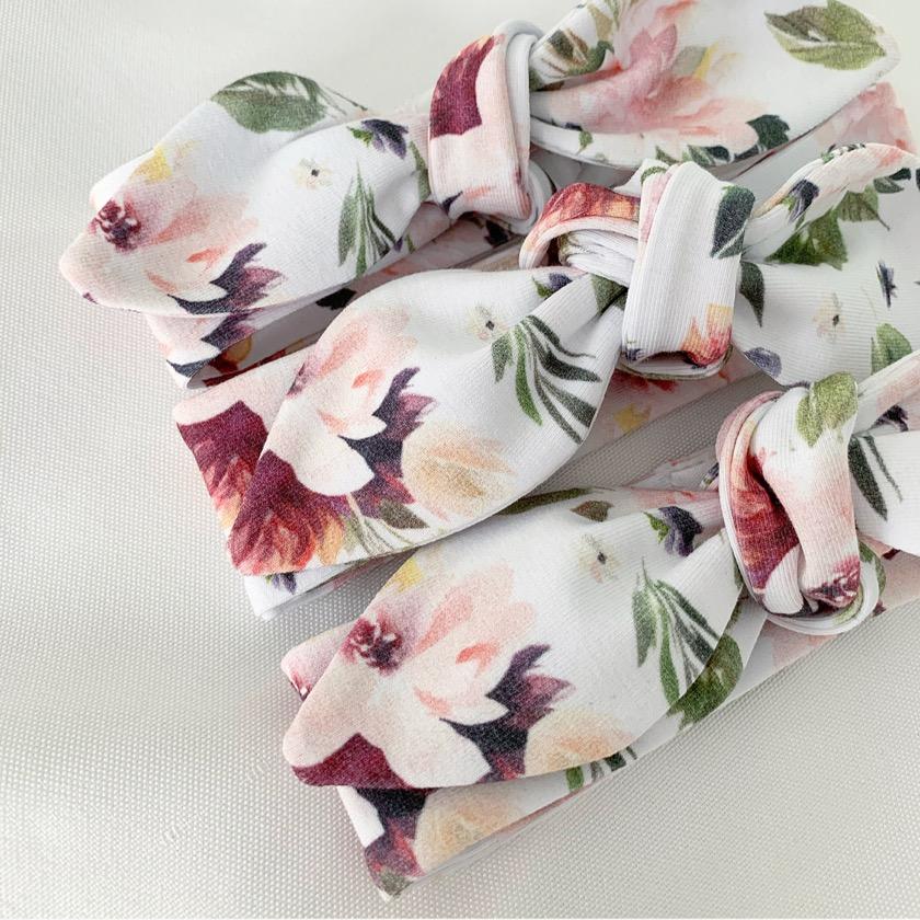 Mulberry Rose Top Knot Headband