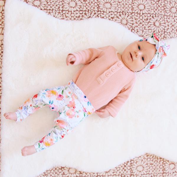 Lilac Floral Bow Knot Headband