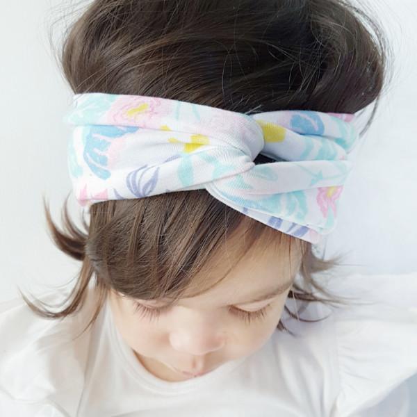 Spring Fling Floral Print Turban Headband