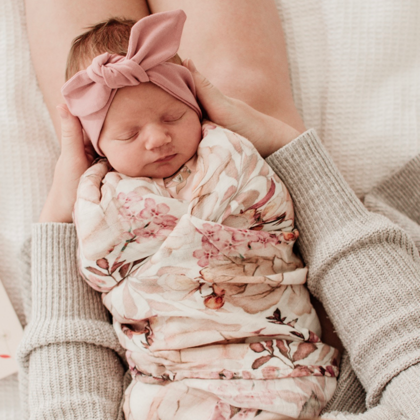 Rose Top Knot Headband