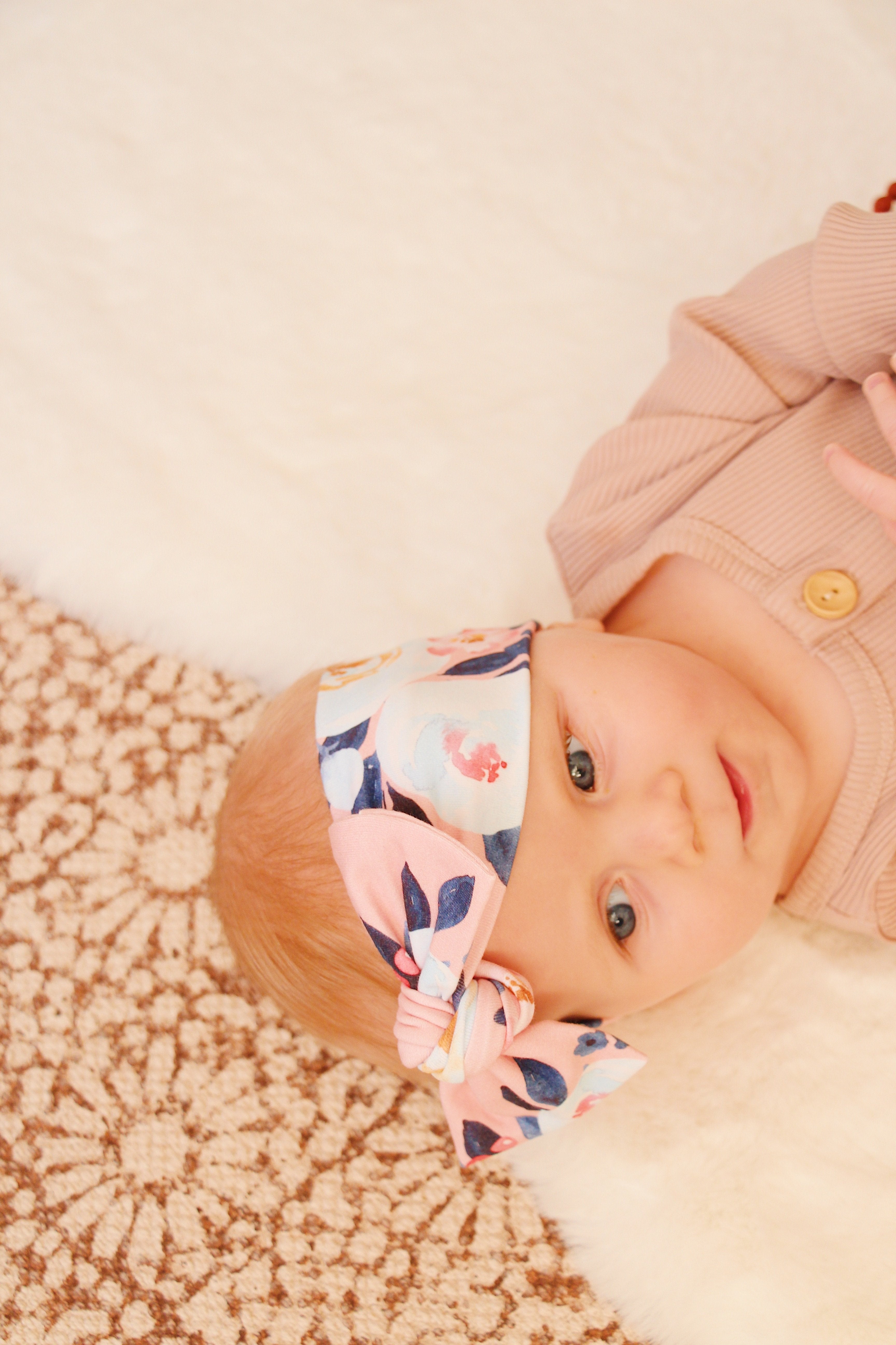 Peony Rose Bow Knot Headband